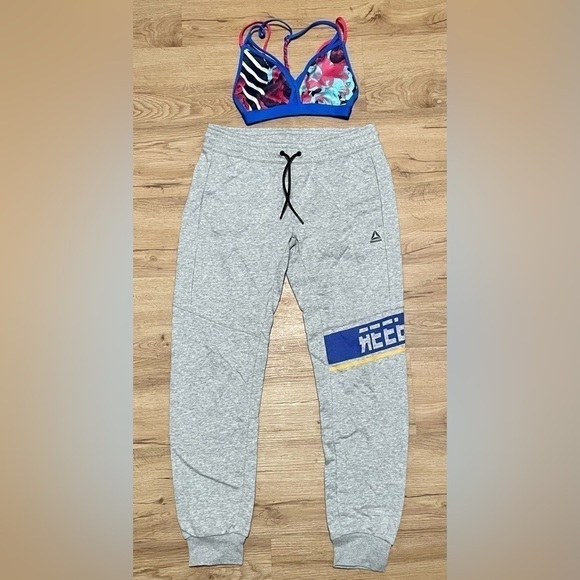 Authentic Reebok Workout Set NWOT Bra & Sweatpants XS Small💪🏼🏋️‍♀️🏃🏼‍♀️ - Picture 2 of 10